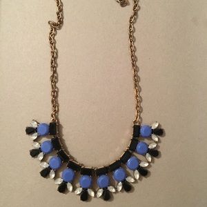 Jcrew Statement Necklace- Blue and Black
